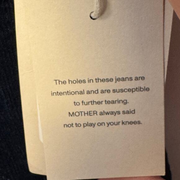 NWT Mother Denim NWOT Insider Crop Step Fray in Navy Corduroy - Picture 13 of 15